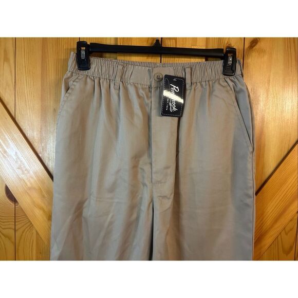 Pembrook Men’s Pullon Elastic Waist Tan Dress Pants READ NWT Size Large (5753) - Picture 2 of 7